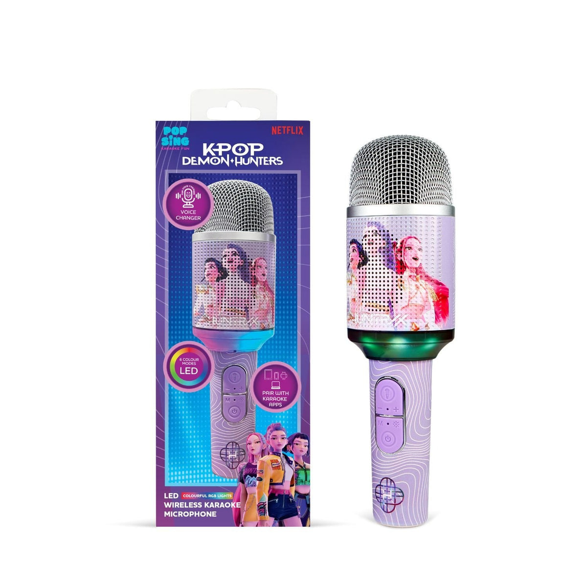 OTL | PopSing KP9 LED Karaoke Microphone KPop Demon Hunters Huntr/x Finale