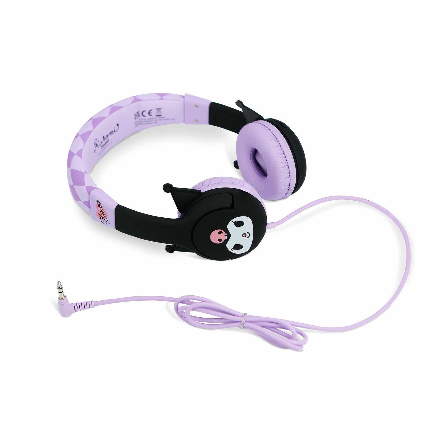 OTL Kuromi Moulded Ears Kids Wired Headphones
