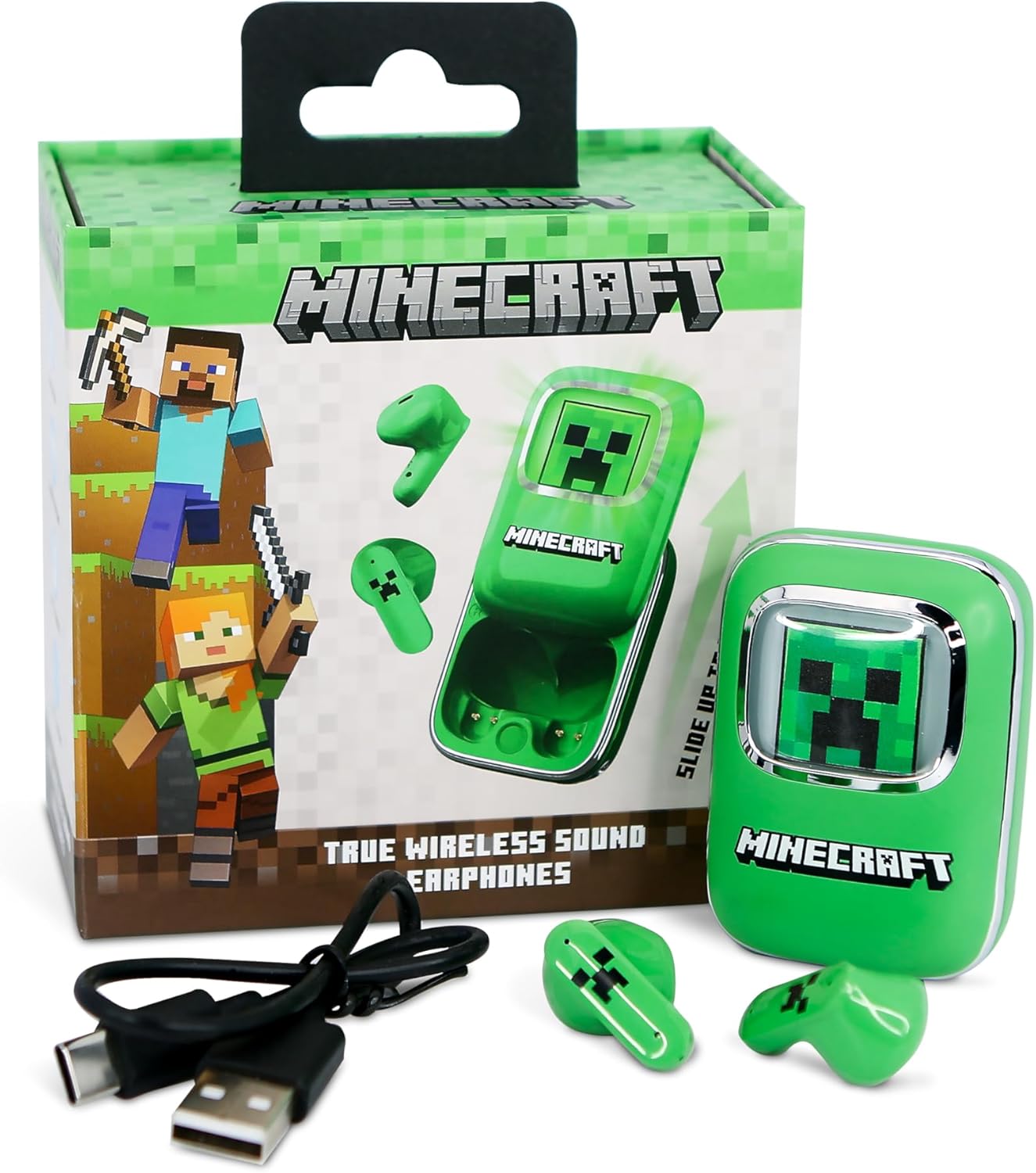 OTL | Minecraft Creeper Slide Open TWS Earphones