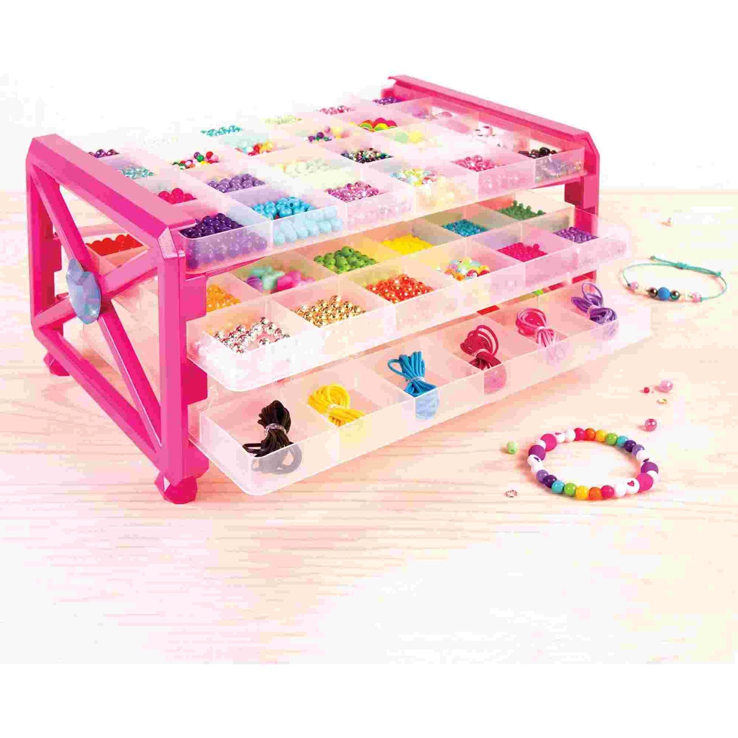 Make it Real | Ultimate Bead Studio Jewellery Making Set with Beads, Charms and Storage Box