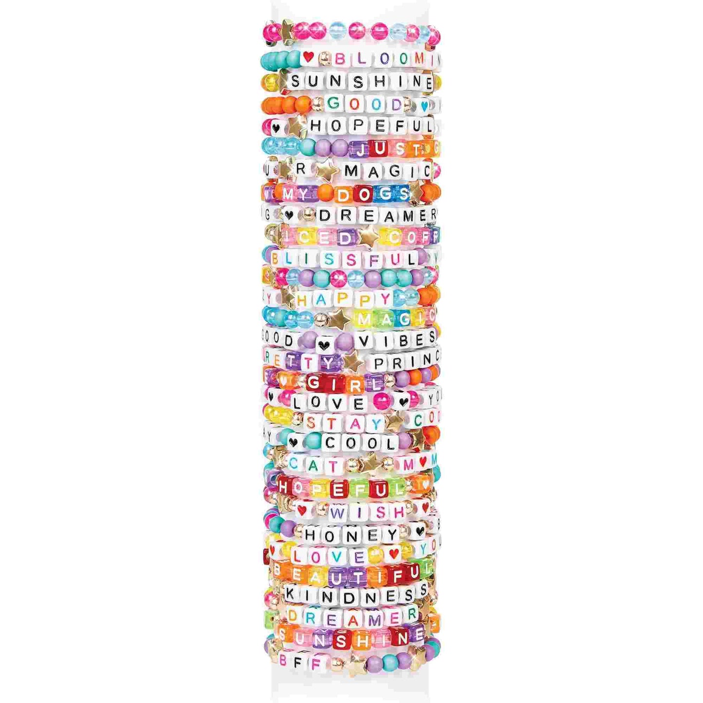 Make it Real | Say Yes 1000 Piece Deluxe Alphabet Beads Bracelet Kit Craft Set