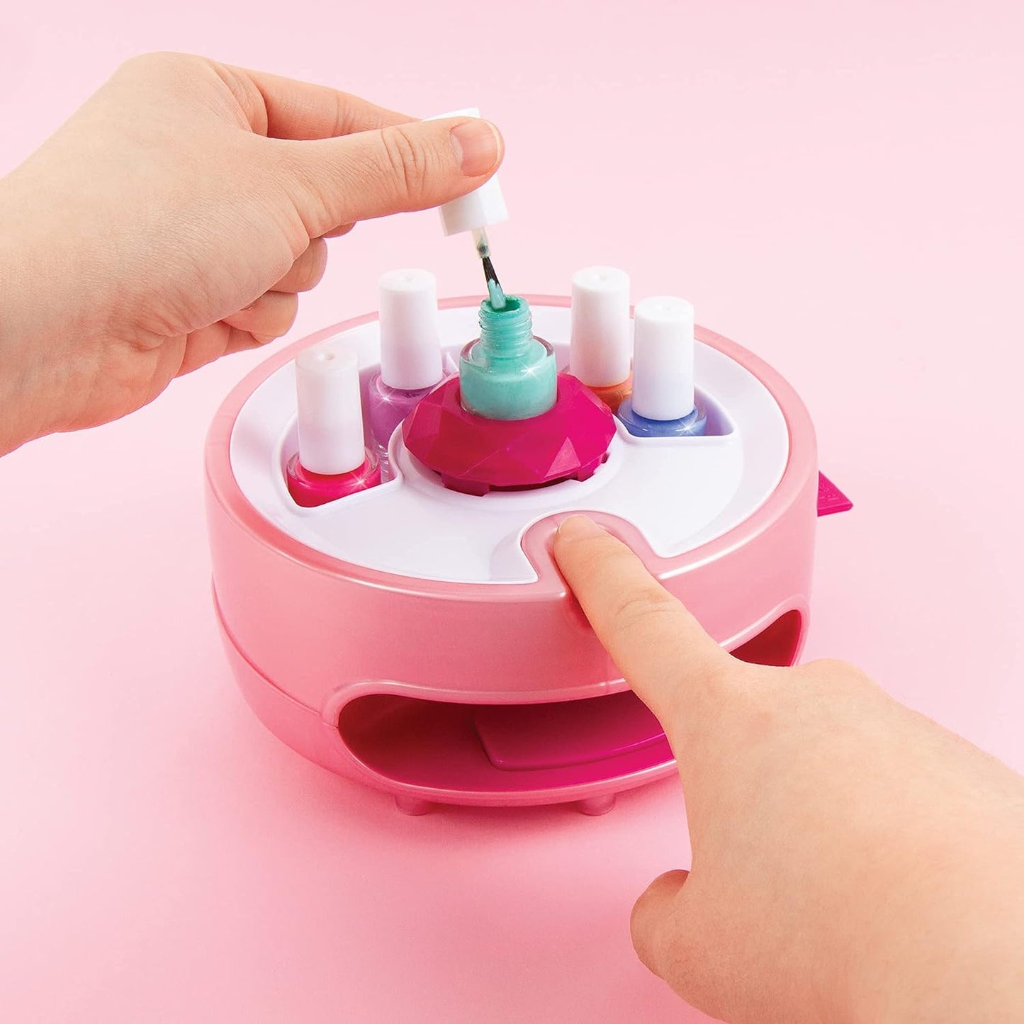 Make it Real | Non-Toxic Nail Varnish Set with Kid's Magic Light-Up Nail Dryer