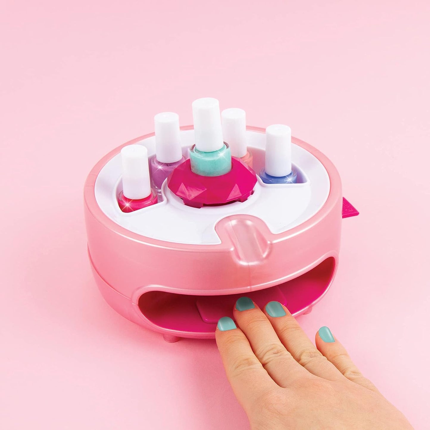 Make it Real | Non-Toxic Nail Varnish Set with Kid's Magic Light-Up Nail Dryer
