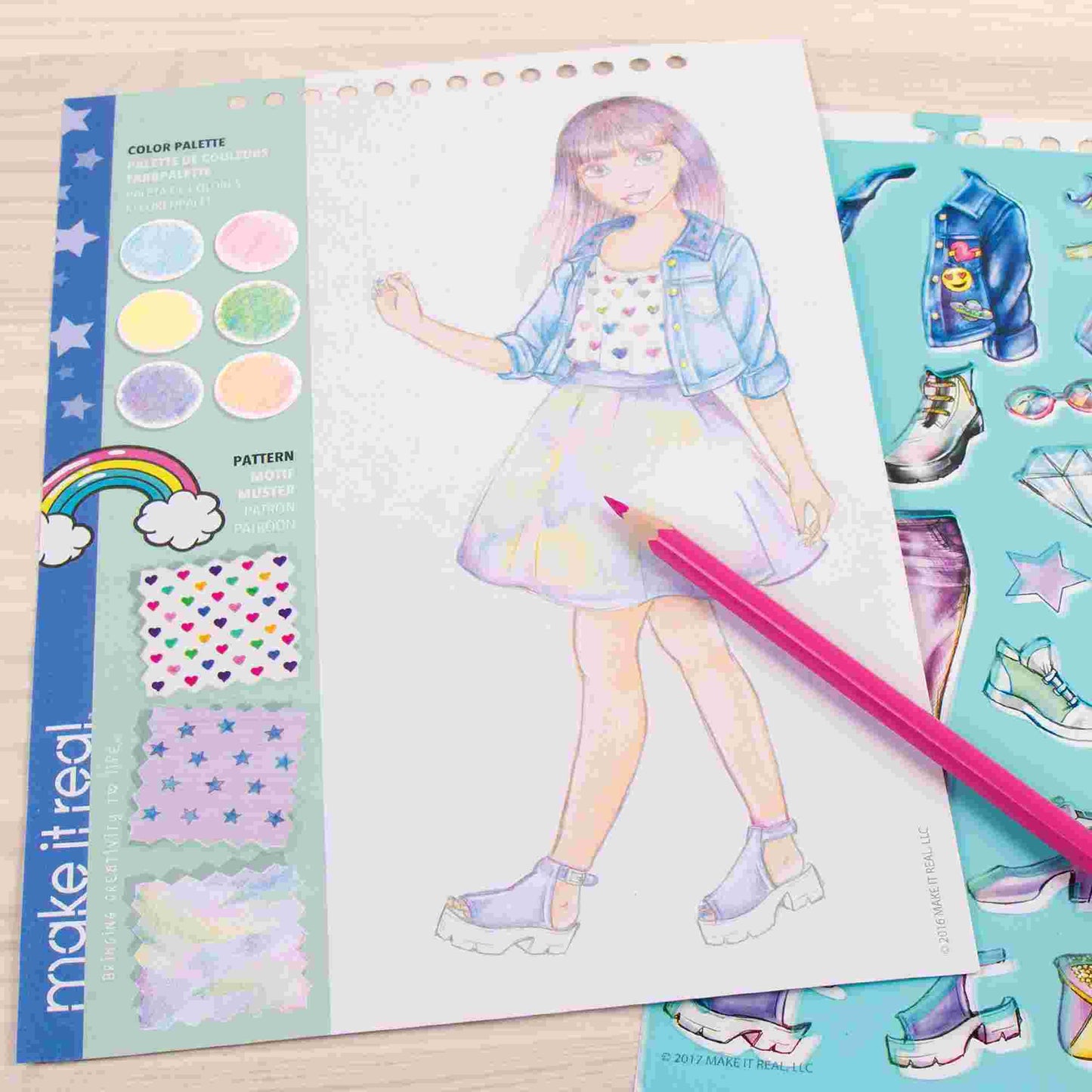 Make it Real | Fashion Design Sketchbook: Digital Dream