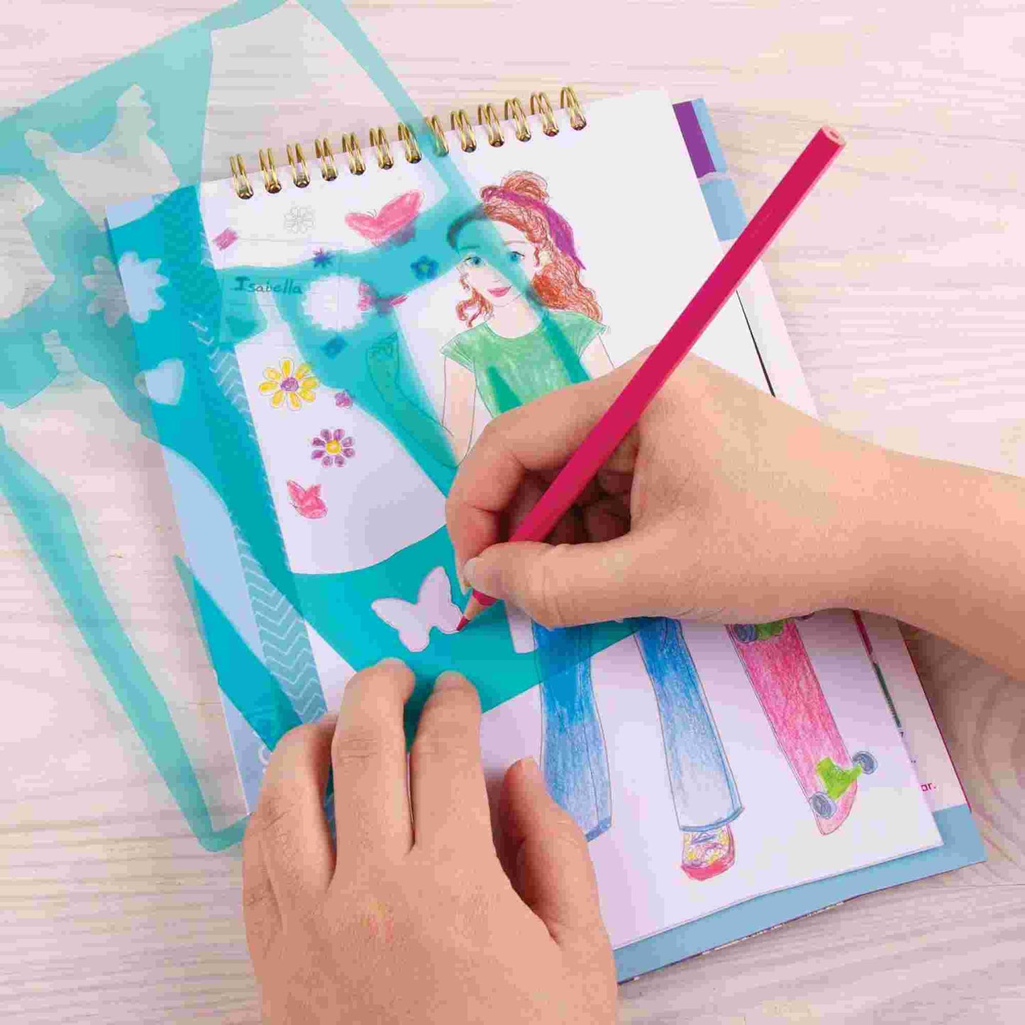 Make it Real | Blooming Vibes Design Sketchbook with Stencils and Stickers