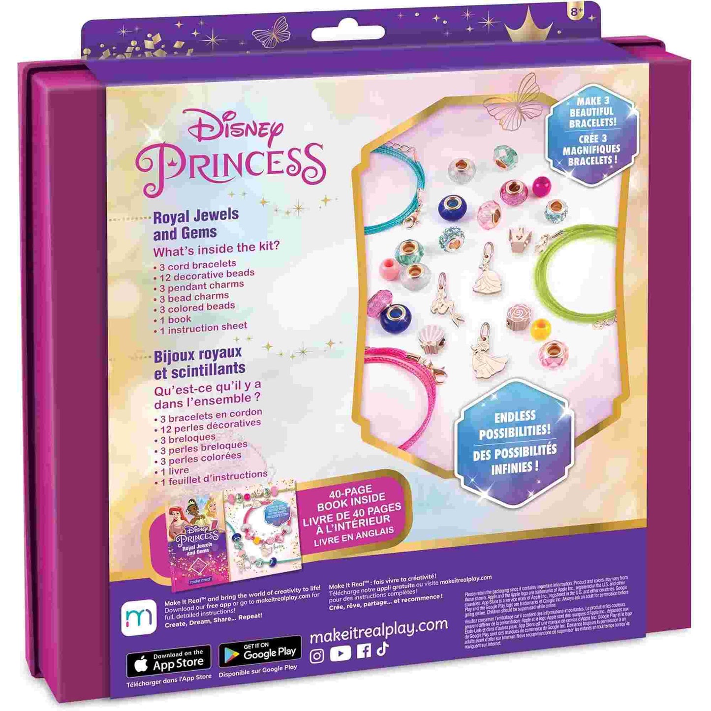Make it Real | Disney Princess Bracelet Making Kit Craft Set
