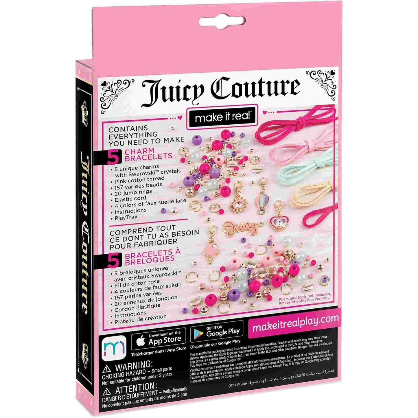 Make it Real | Juicy Couture Bracelet Making Kit with Swarovski Crystals Craft Set