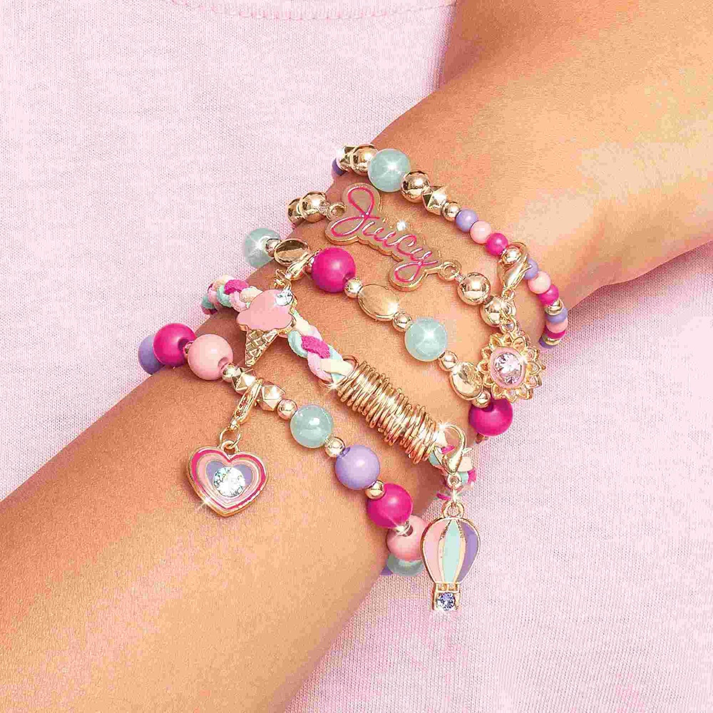 Make it Real | Juicy Couture Bracelet Making Kit with Swarovski Crystals Craft Set
