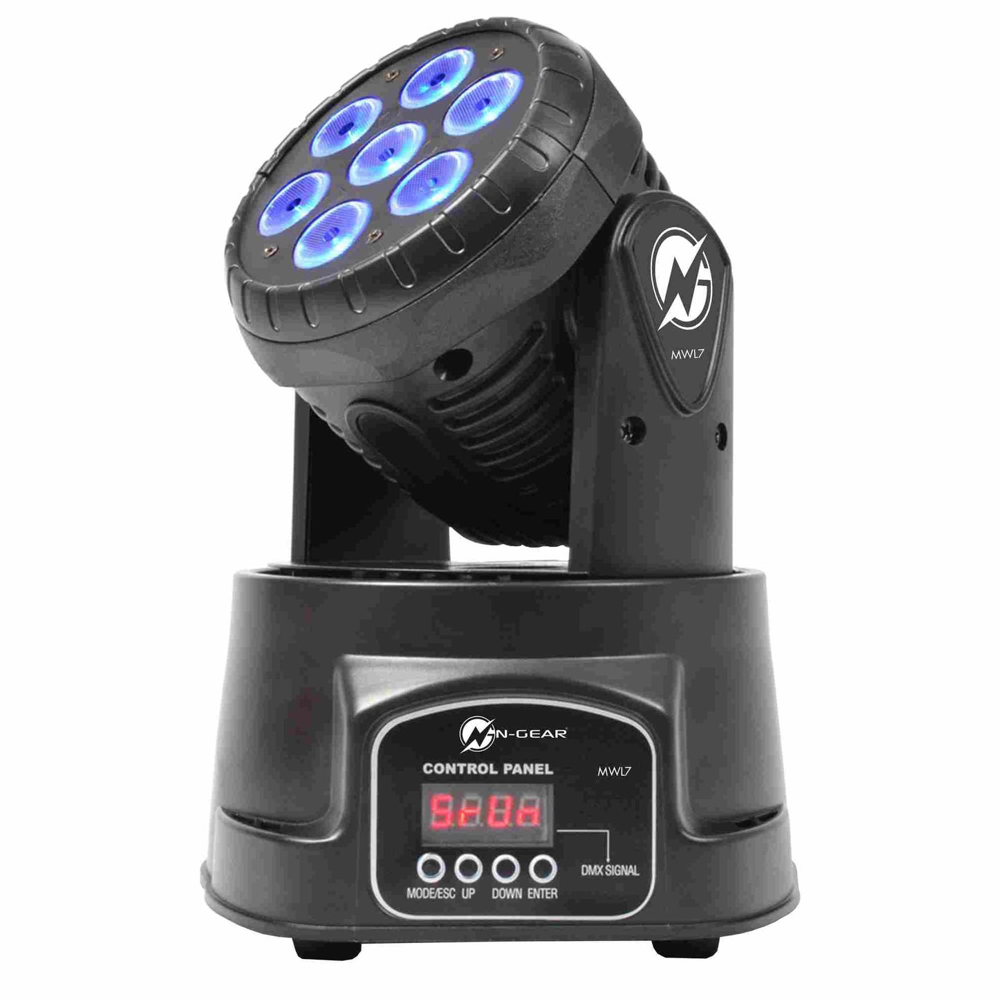 N-Gear | MWL7 Moving Head Disco Lighting with RGB LEDs