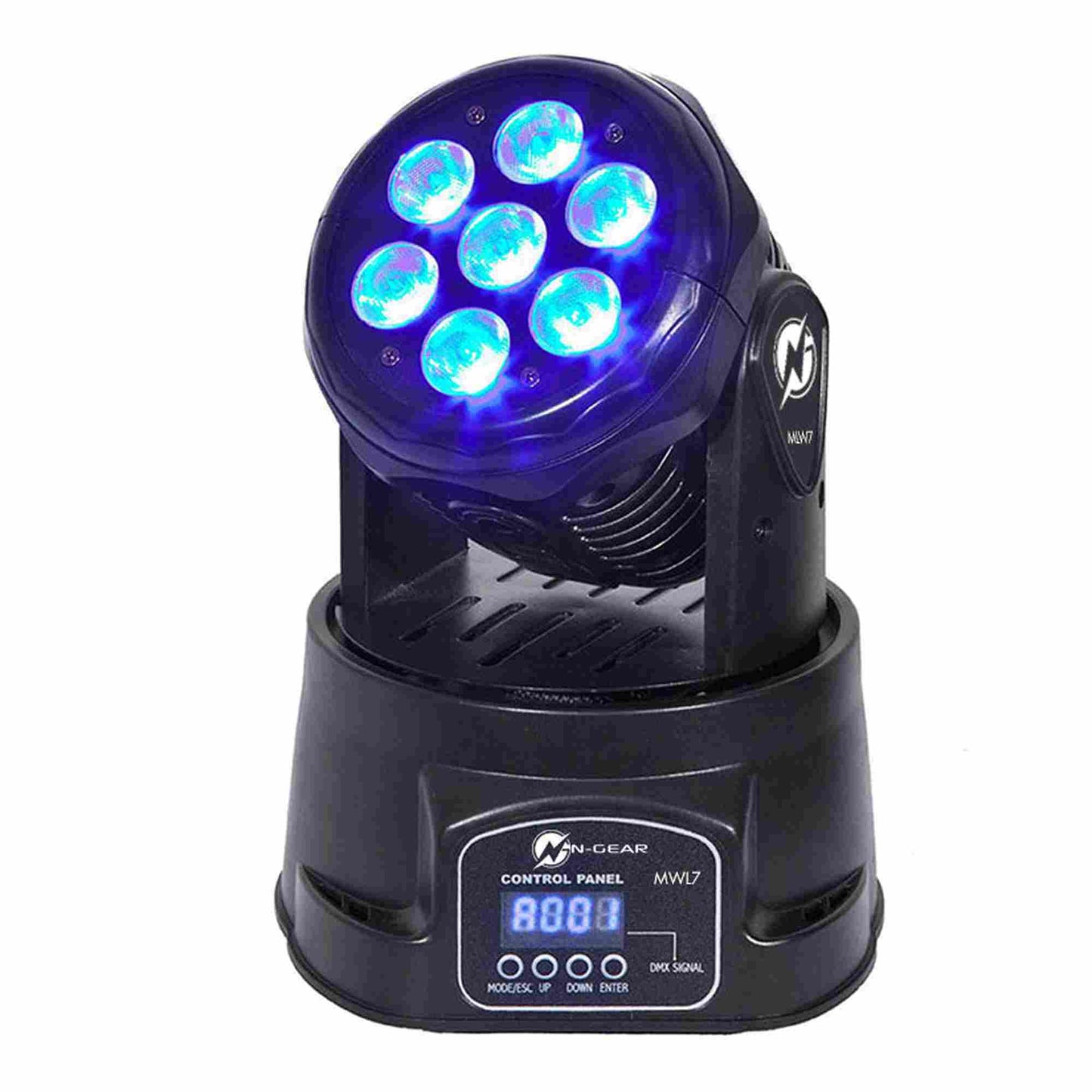 N-Gear | MWL7 Moving Head Disco Lighting with RGB LEDs