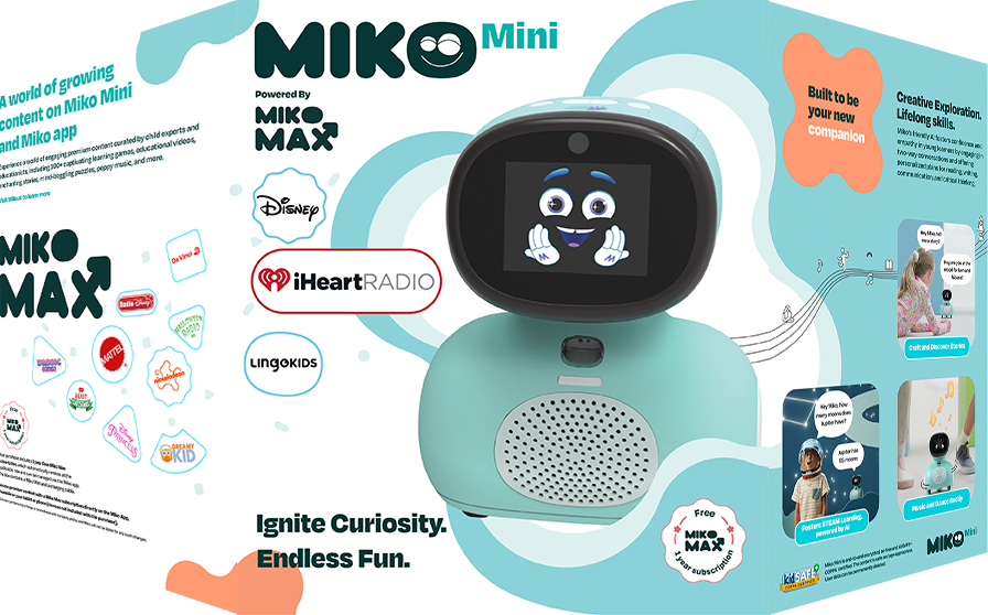Miko | Miko Mini AI Robot for Kids Purple