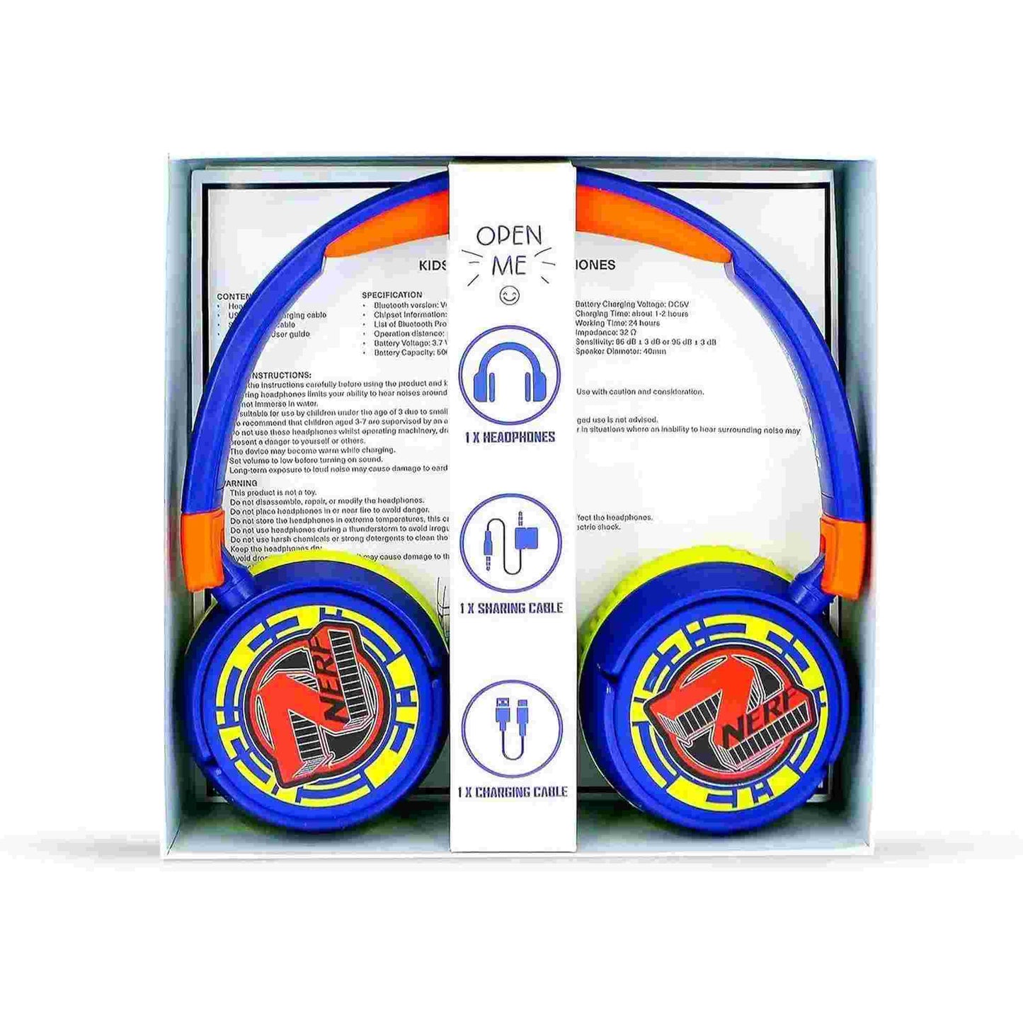 OTL | Nerf Kid's Wireless Bluetooth Headphones with Built-in Microphone