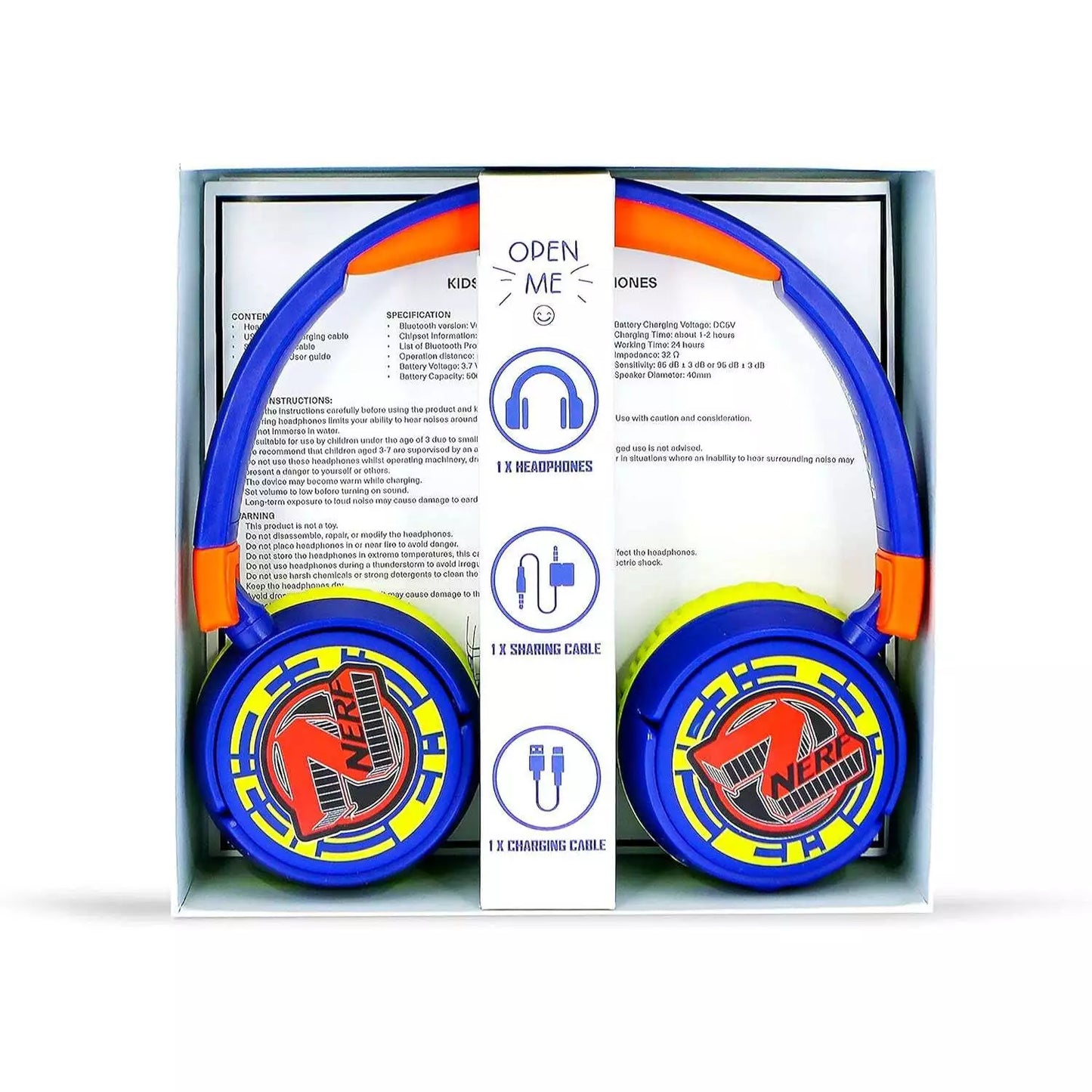 OTL | Nerf Kid's Wireless Bluetooth Headphones with Built-in Microphone