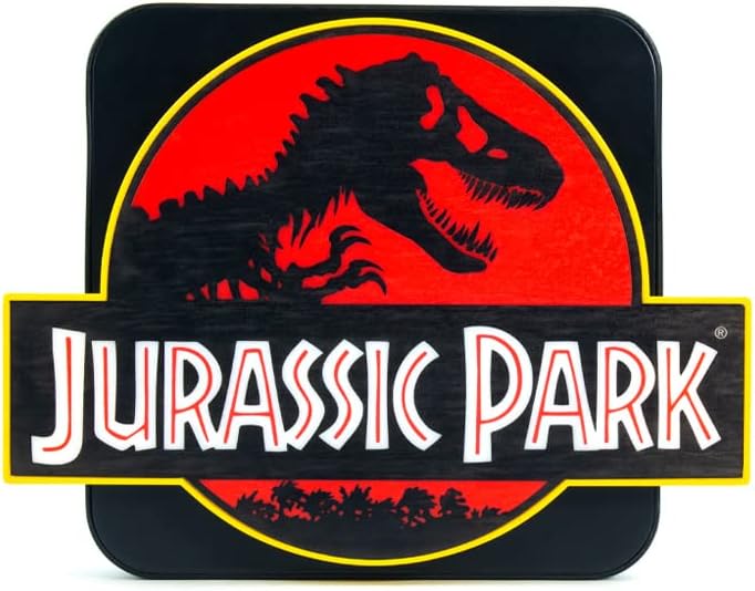 Rubber Road | Jurassic Park Logo 3D Lamp