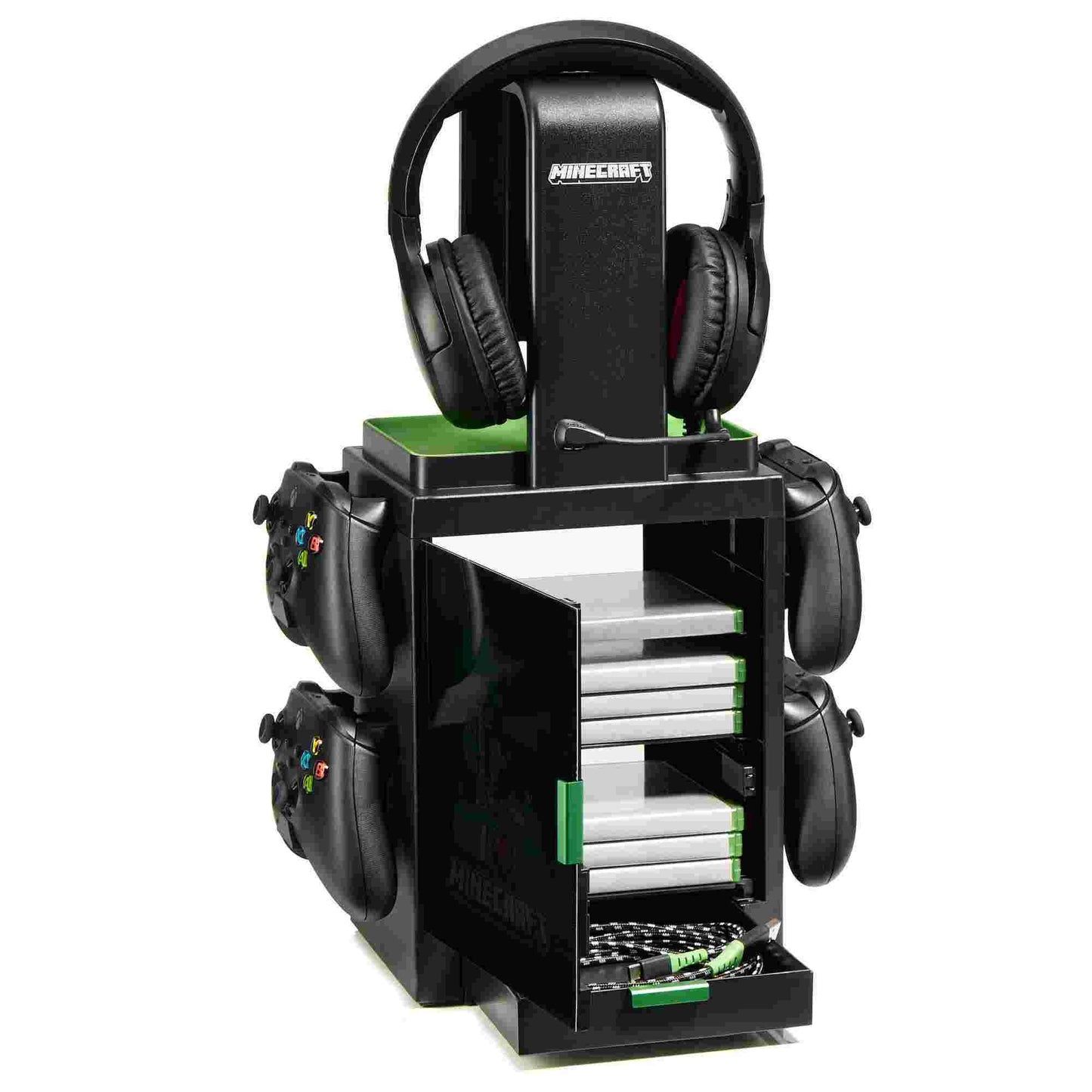 Rubber Road | Minecraft Light Game Disc Locker and Stand for Controllers & Headphones