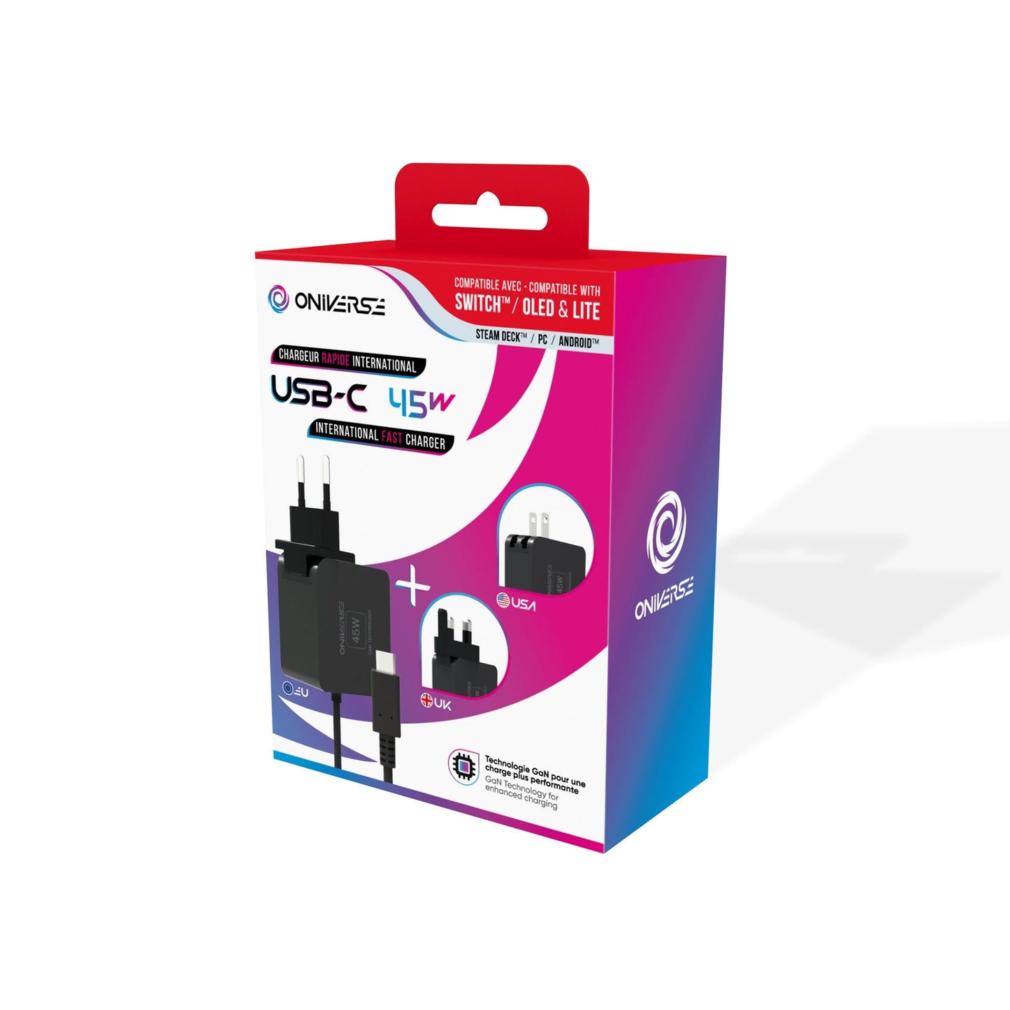 Oniverse | International Fast Charger 45W Adapter for Nintendo Switch 2