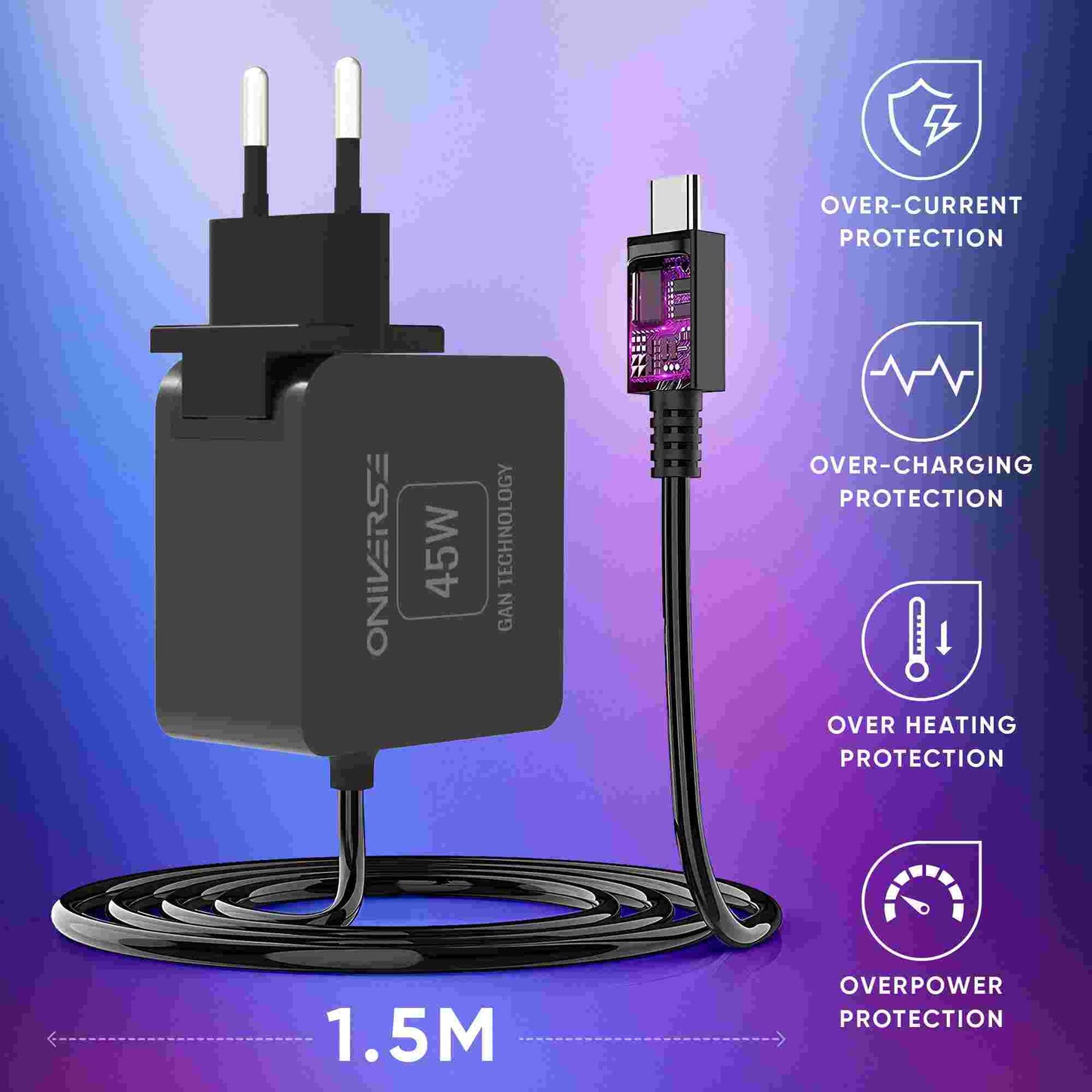 Oniverse | International Fast Charger 45W Adapter for Nintendo Switch 2
