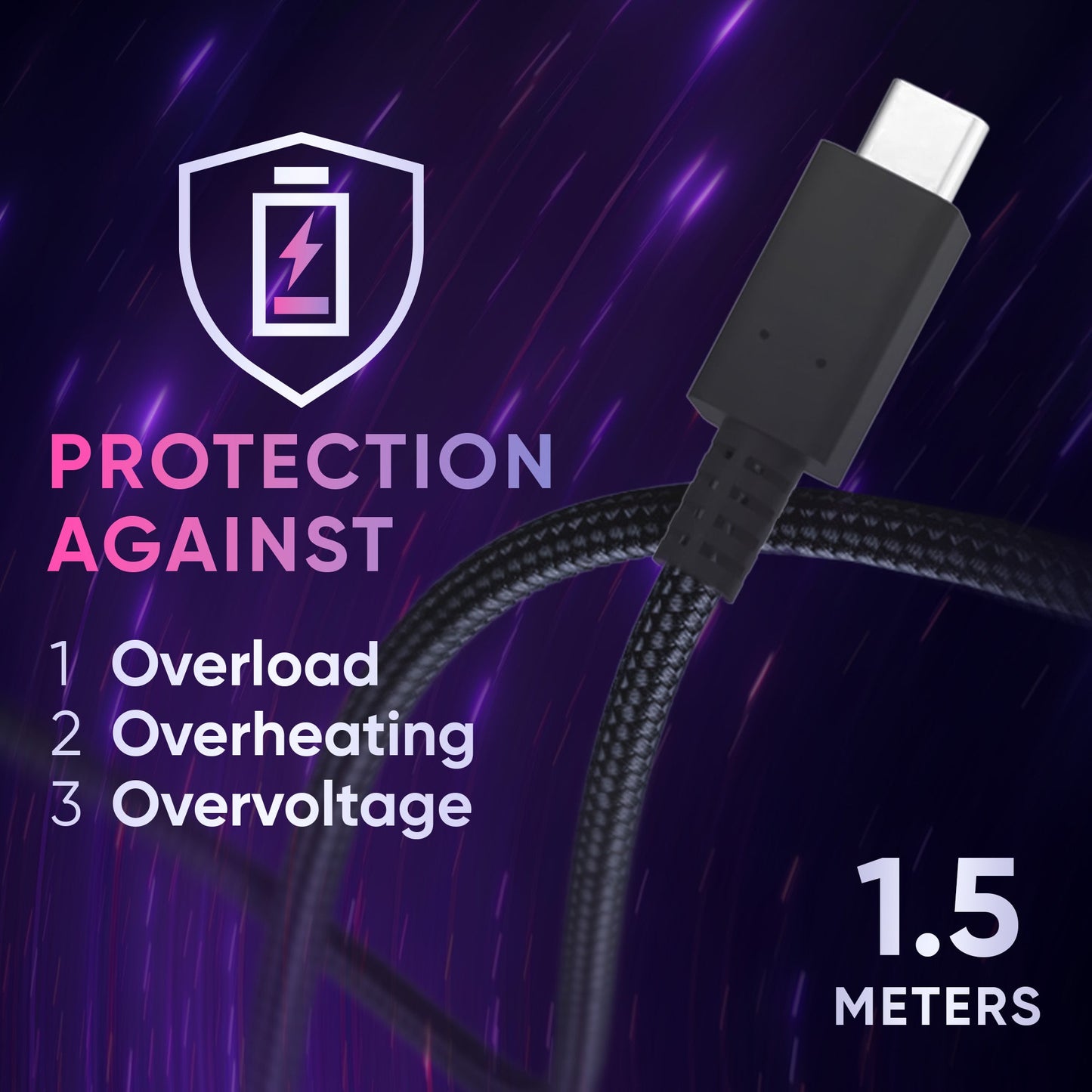 Oniverse | 65W 1.5m Charging Cable AC Adapte USB-C for Nintendo Switch 2