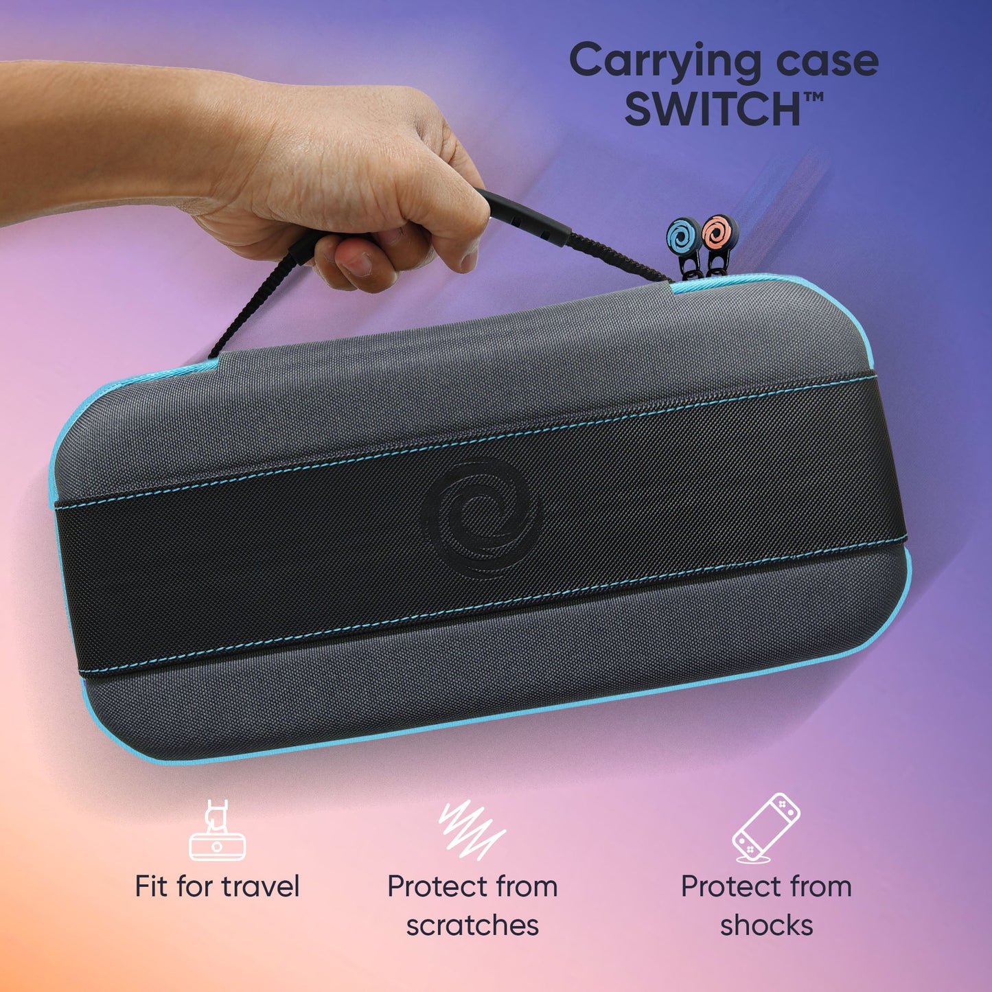 Oniverse | Nintendo Switch 2 Carrying Case with Blue & Orange Zip Tag