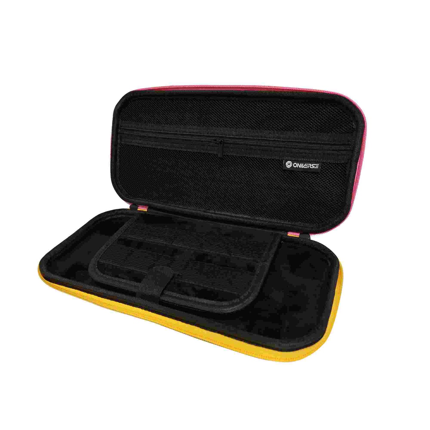 Oniverse | Nintendo Switch 2 Carrying Case with Pink & Yellow Zip Tag