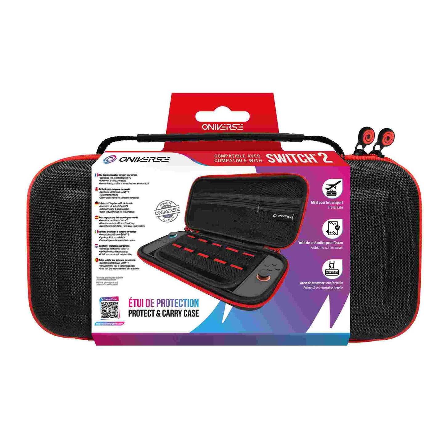 Oniverse | Nintendo Switch 2 Carrying Case - Black
