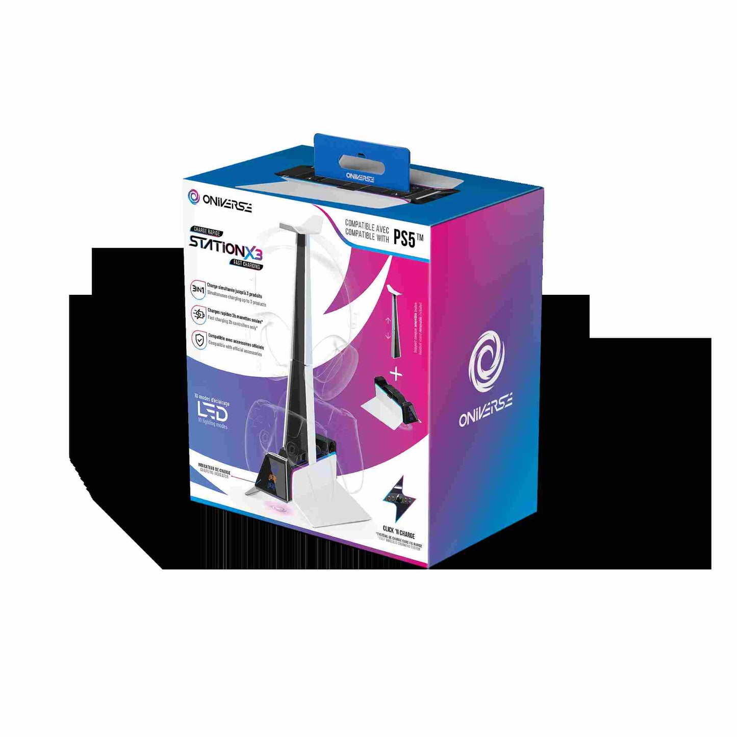 Oniverse | Fast Charging Station for 2x PS5 Controllers