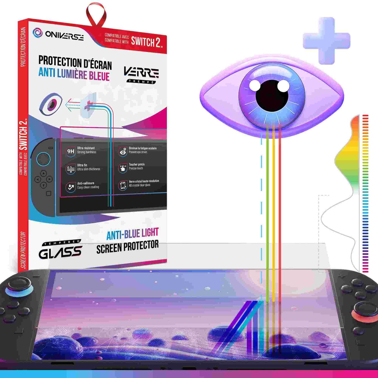 Oniverse | Nintendo Switch 2 Anti-Blue Light Protective Screen