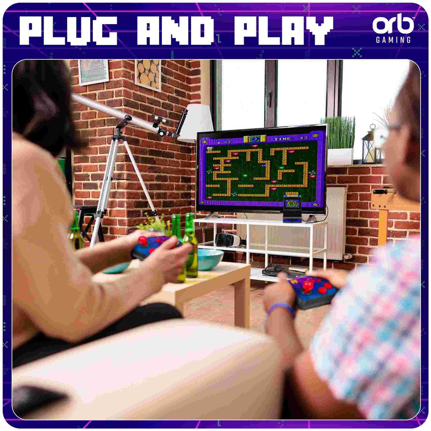 Thumbs Up Orb Retro Mini Arcade Machine (2 Player) 300 Games 216x 1 Player & 84x 2 Player