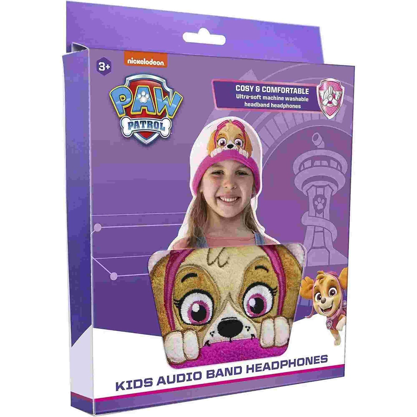 OTL | Paw Patrol Skye Kid's Fleece Audio Band Washable Wired Headphones