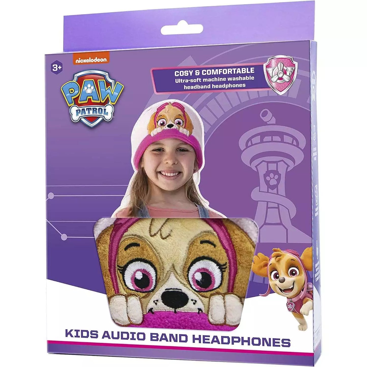 OTL | Paw Patrol Skye Kid's Fleece Audio Band Washable Wired Headphones