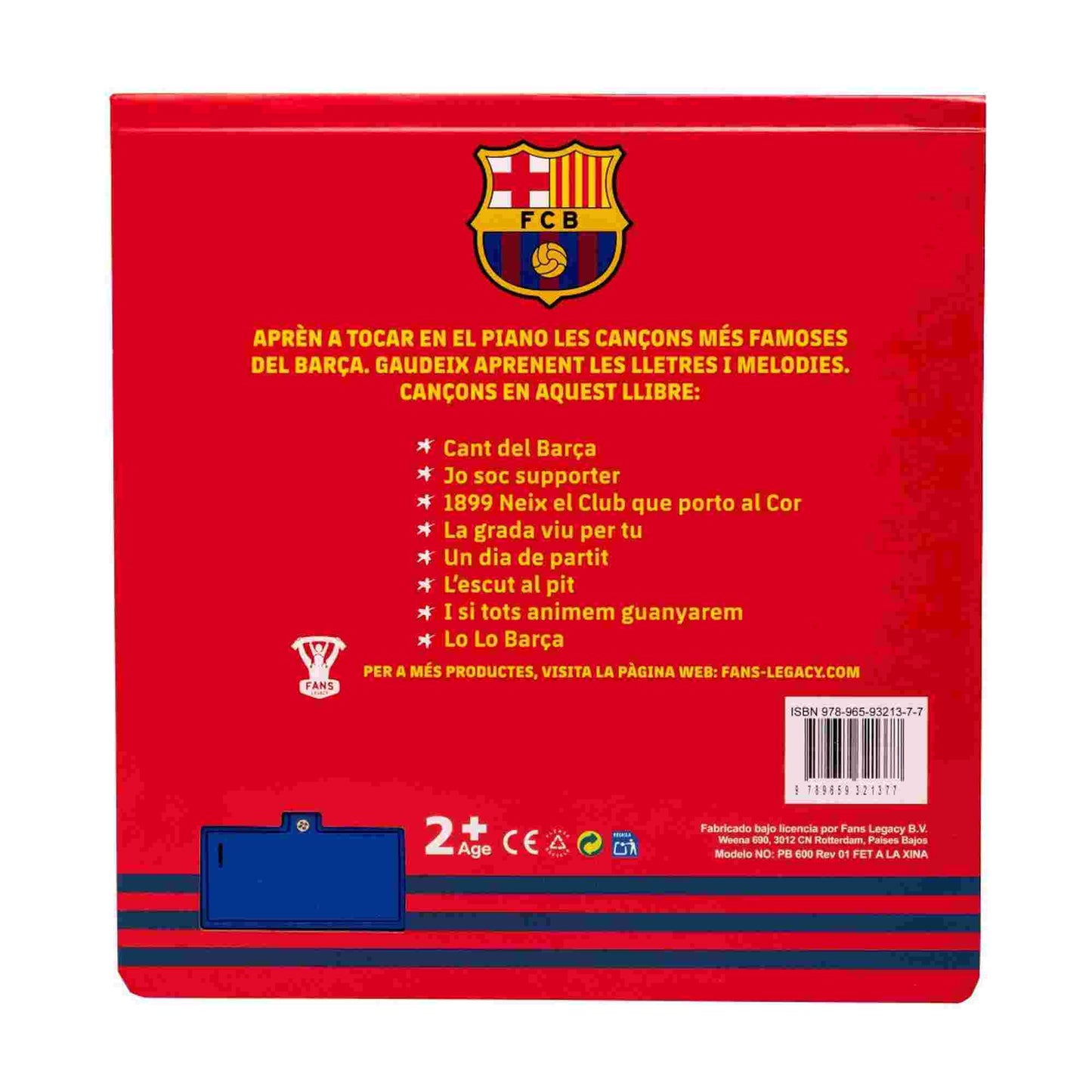 Fans Legacy FC Barcelona Barca Fan Chants Piano Book