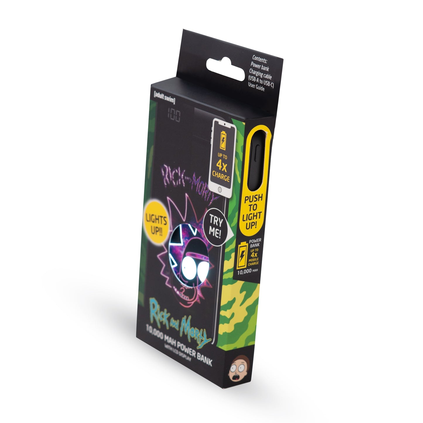Lazerbuilt | Rick and Morty Light-Up Power Bank 10,000mAh