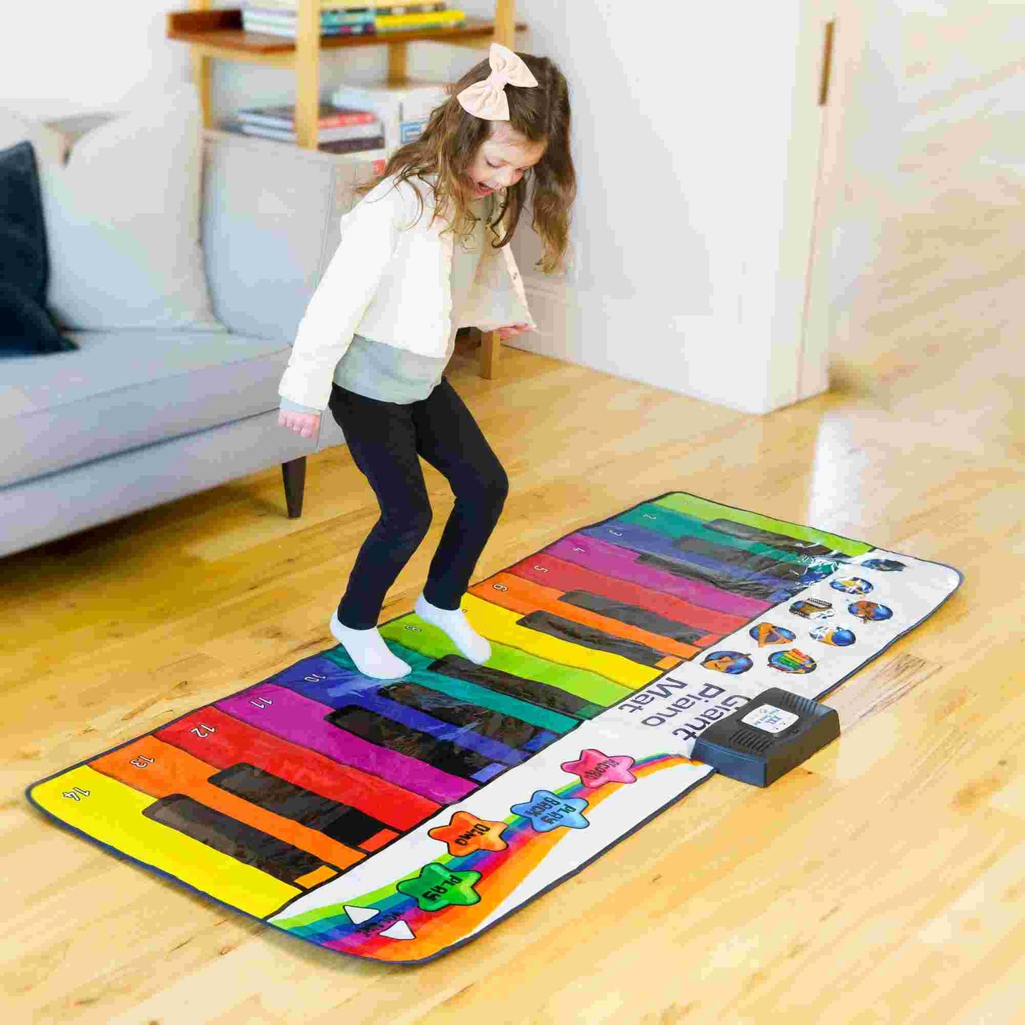 N-Gear | Piano Dance Mat XXL 180CM Interactive Play Mat Music Mat