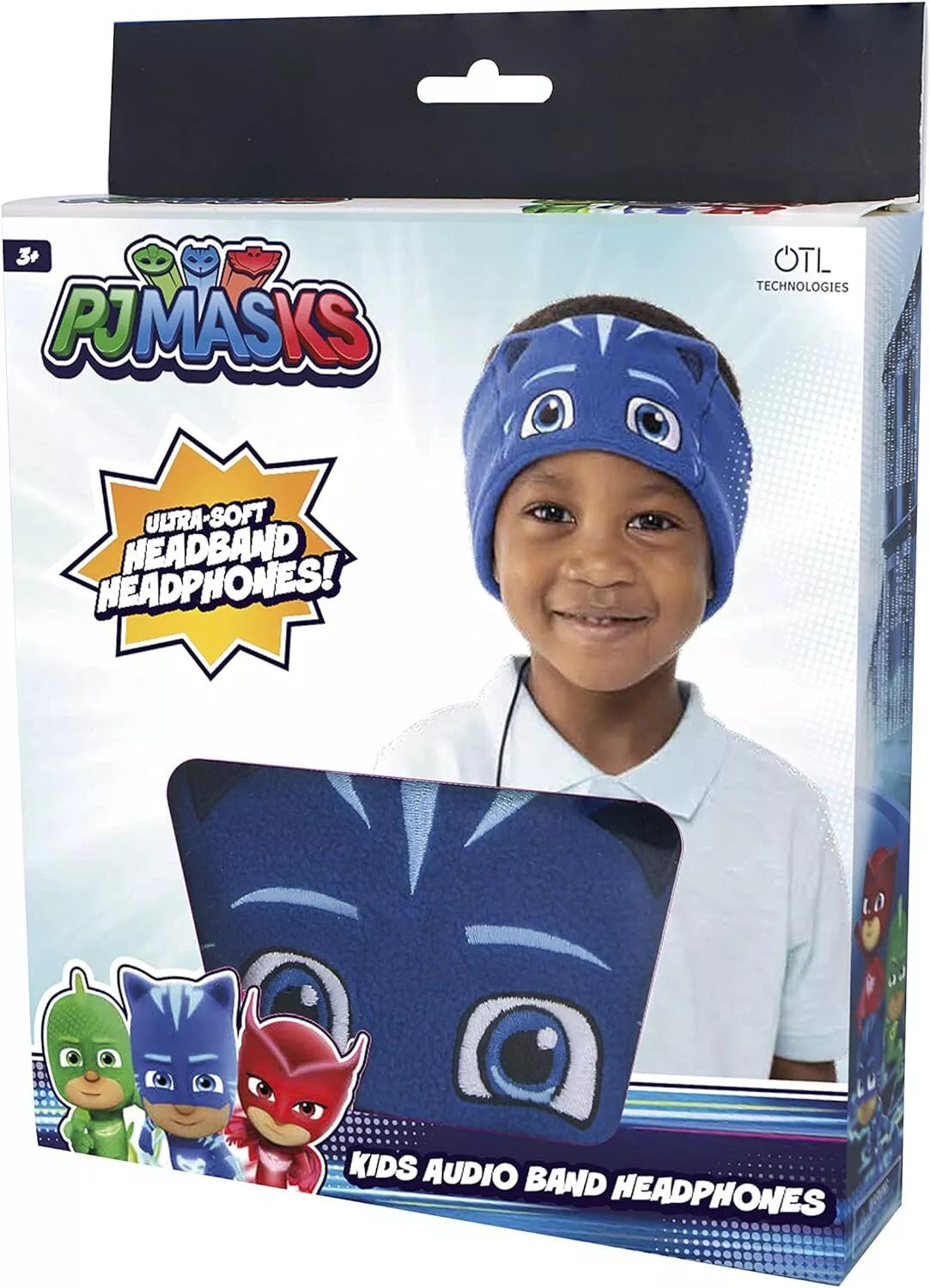 OTL | PJ Masks Catboy Kid's Fleece Audio Band Washable Wired Headphones