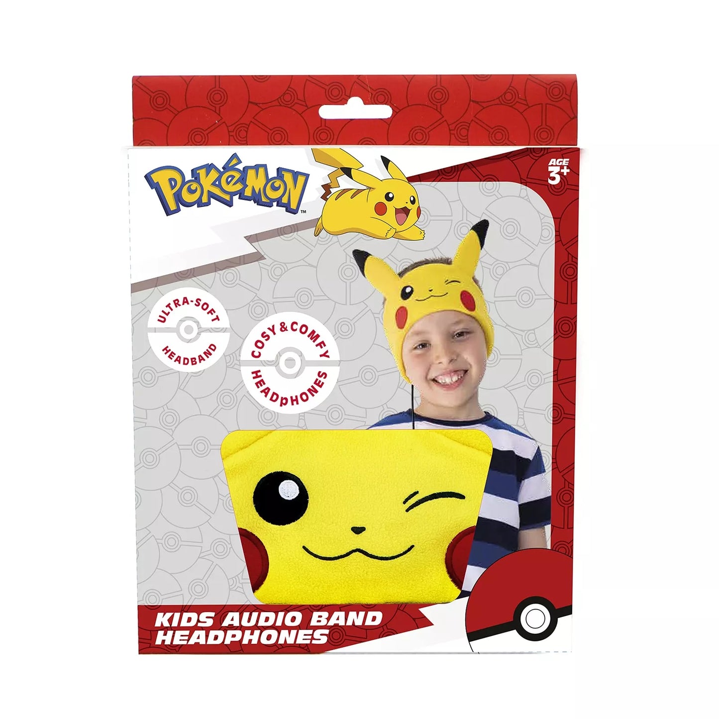 OTL | Pokémon Pikachu Kid's Fleece Audio Band Washable Wired Headphones