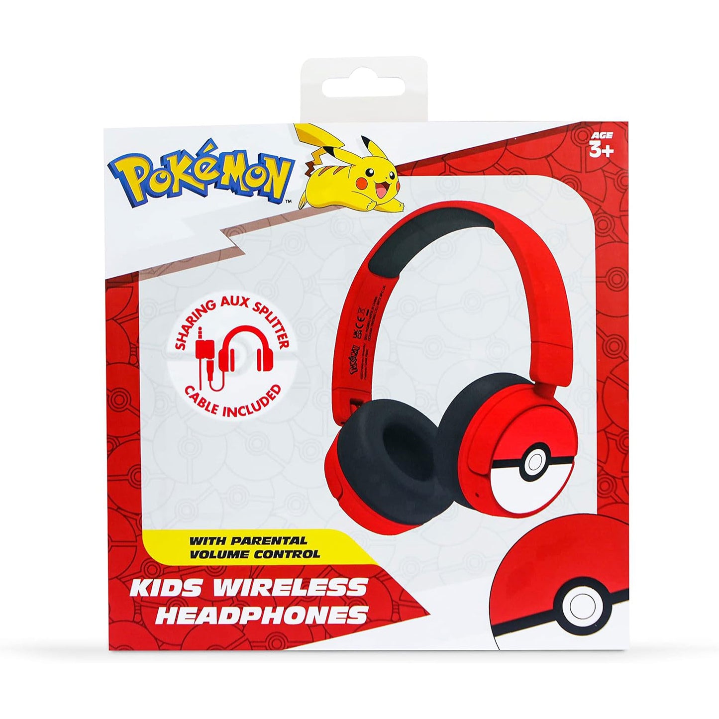 OTL | Pokémon Pokéball Kid's Wireless Bluetooth Headphones with Built-in Microphone