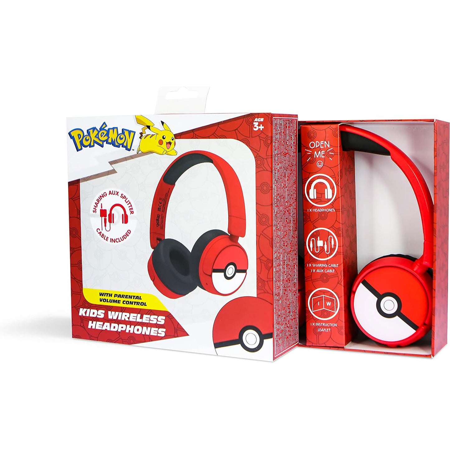 OTL | Pokémon Pokéball Kid's Wireless Bluetooth Headphones with Built-in Microphone
