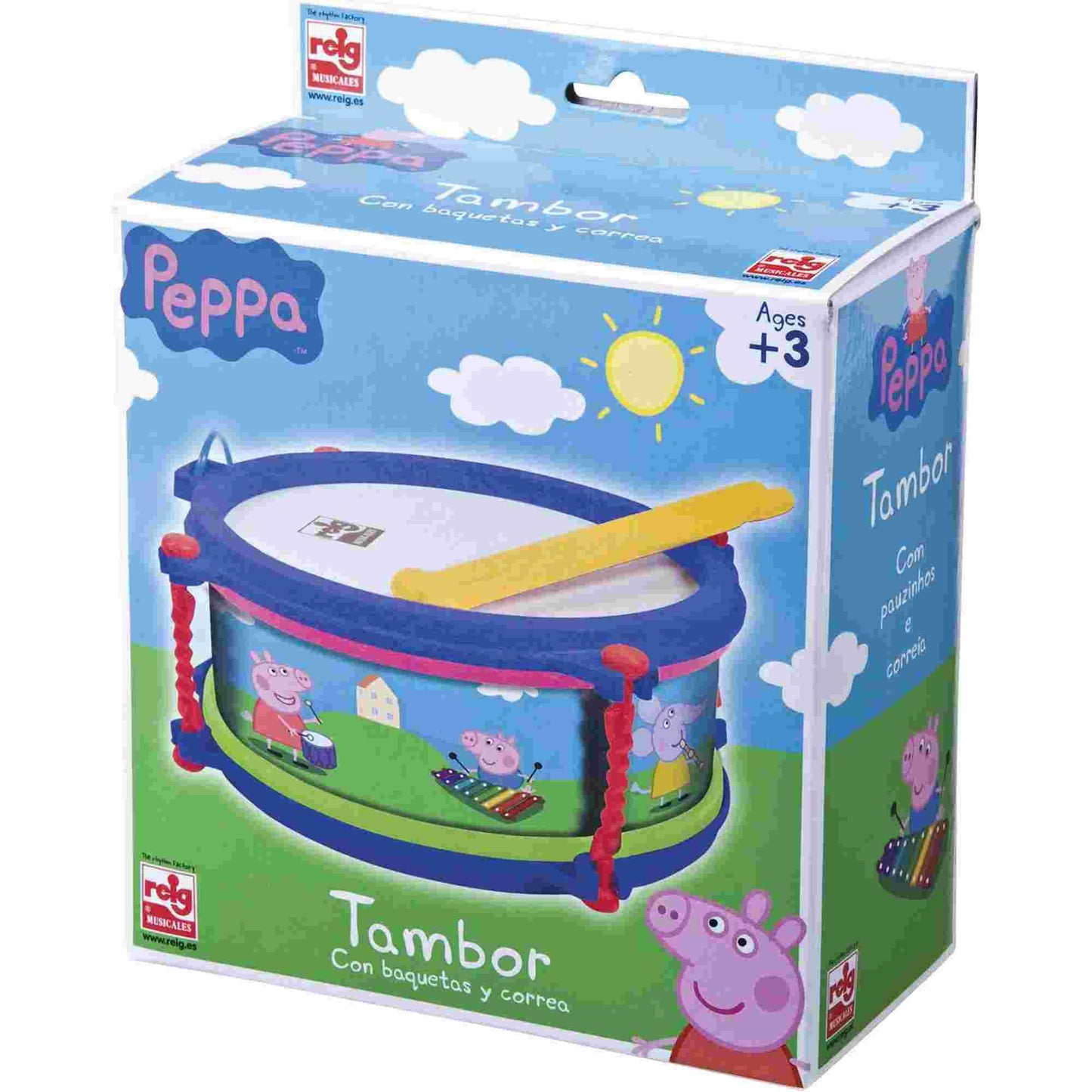 Reig | Peppa Pig Children's Drum & Drumsticks