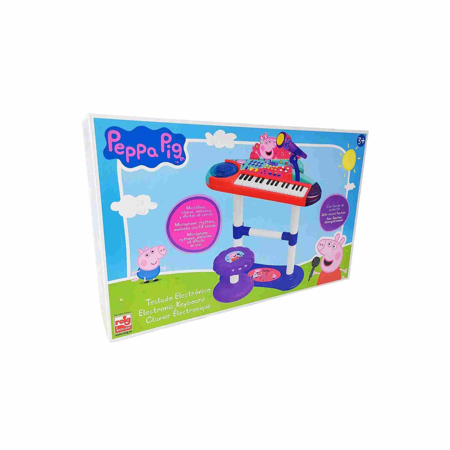Reig | Peppa Pig 32 Key Organ with Microphone Stand and Bench