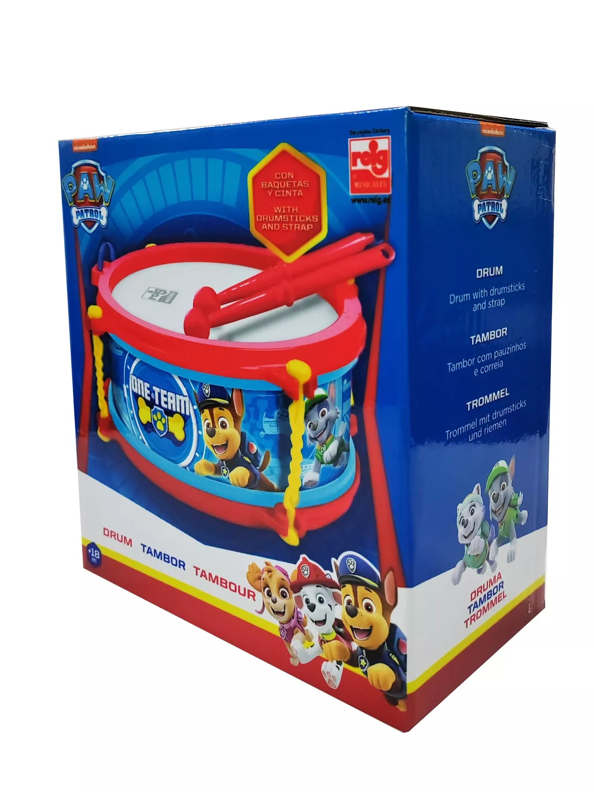 Reig | Paw Patrol Children's Drum & Drumsticks