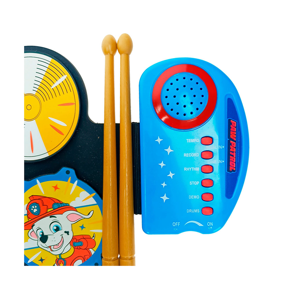 Reig | Paw Patrol Flexible Drum Mat with Pedal and Sticks