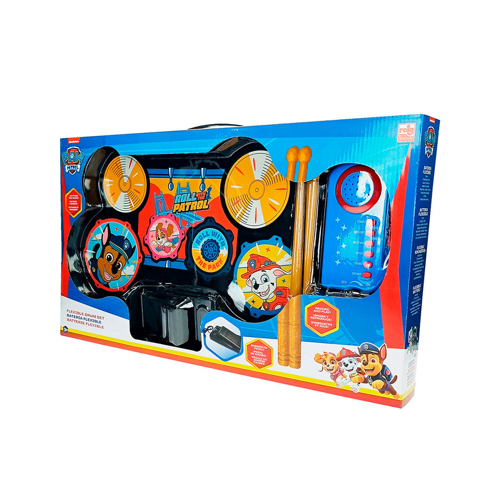 Reig | Paw Patrol Flexible Drum Mat with Pedal and Sticks