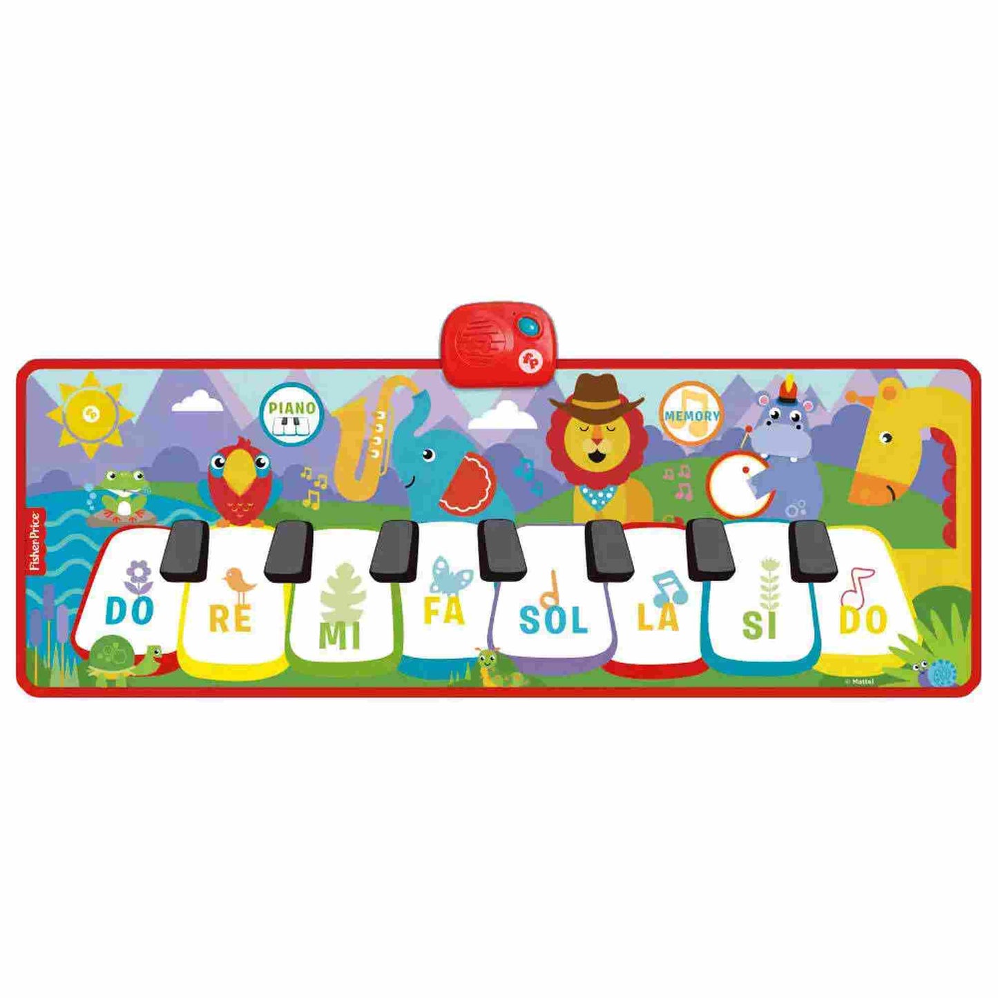 Reig | Fisher Price Animal Electronic Floor Piano Keyboard with Lights & Sounds