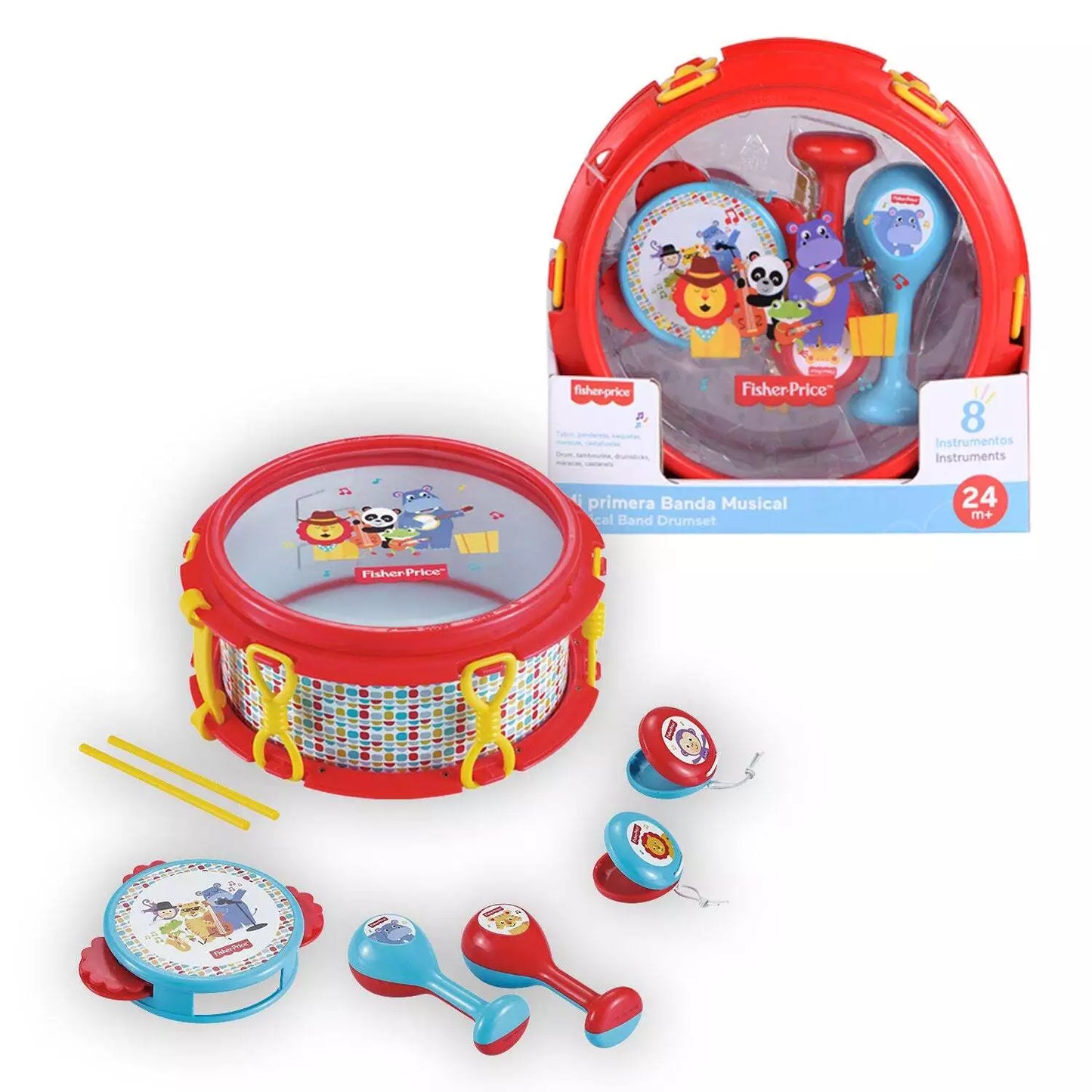 Reig | Fisher Price Percussion Set with 4 Instruments