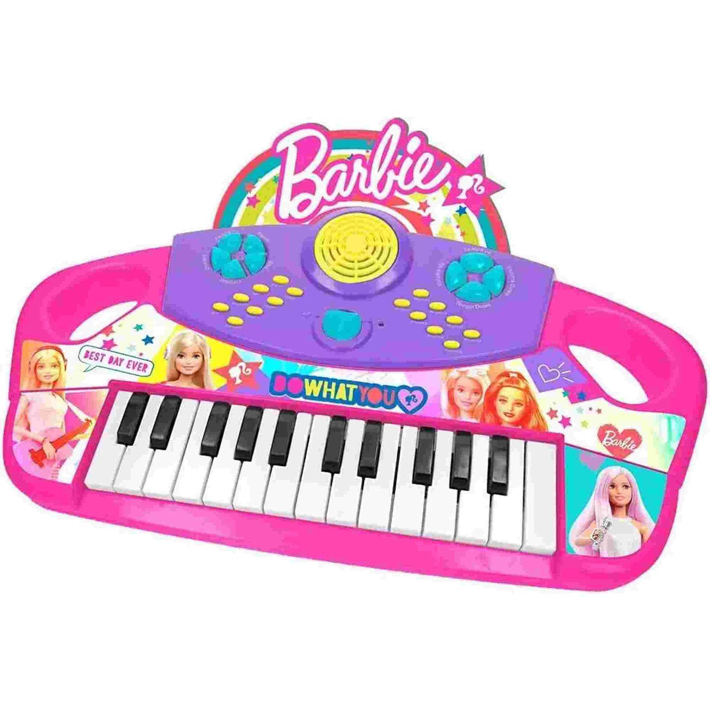 Reig | Barbie Electronic Keyboard with Lights & Sounds