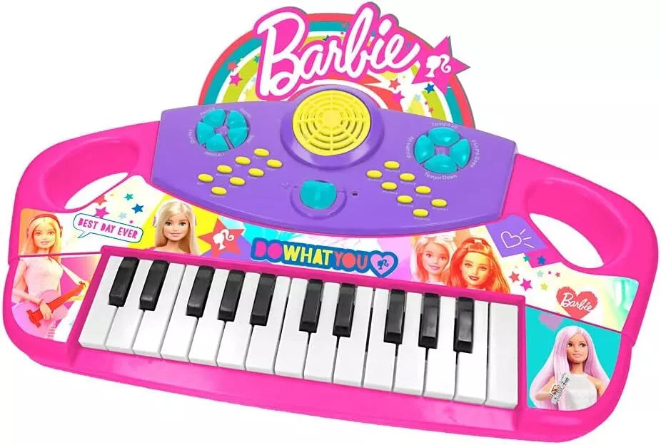 Reig | Barbie Electronic Keyboard with Lights & Sounds