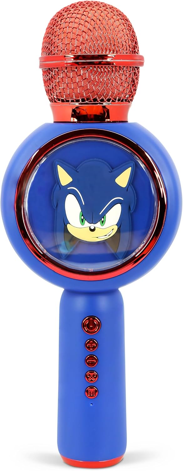OTL | Sonic The Hedgehog Karaoke Microphone and Wireless Speaker with LED Lights