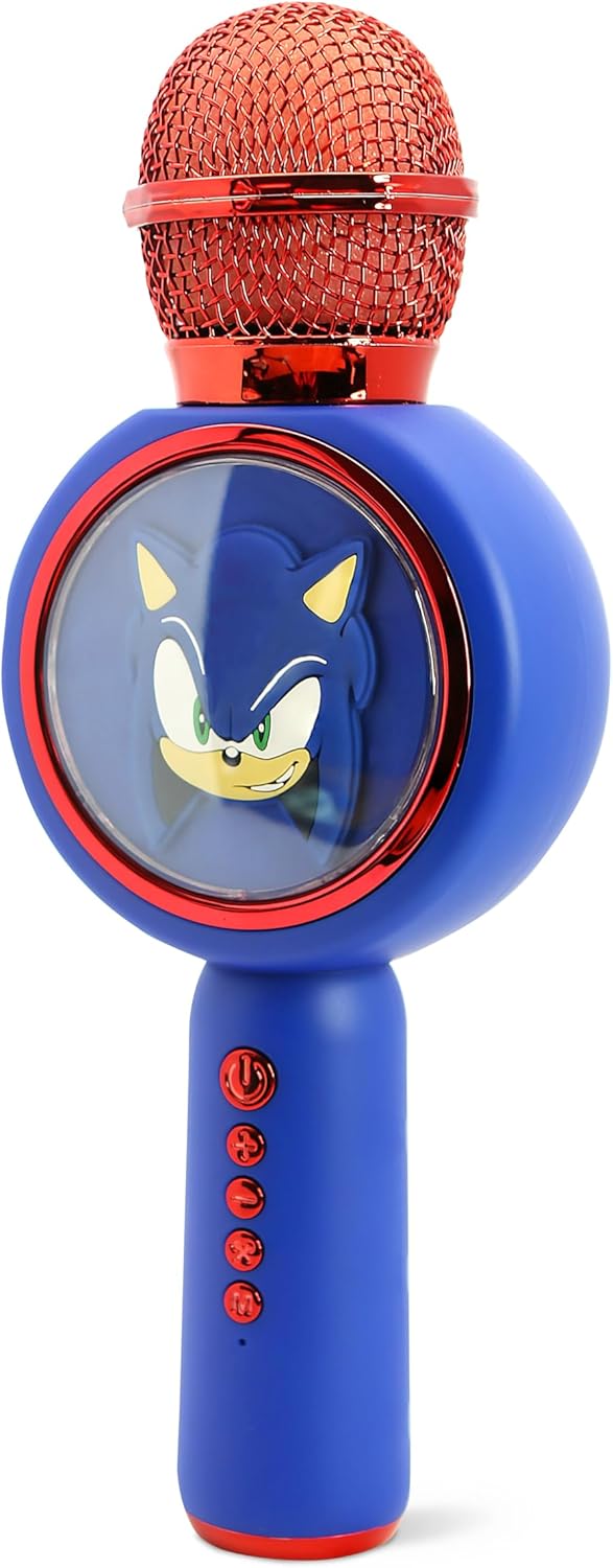 OTL | Sonic The Hedgehog Karaoke Microphone and Wireless Speaker with LED Lights