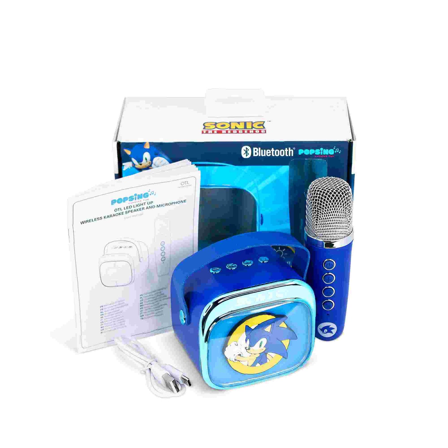 OTL Sonic Popsing LED light up wireless Karaoke Speaker with Microphone