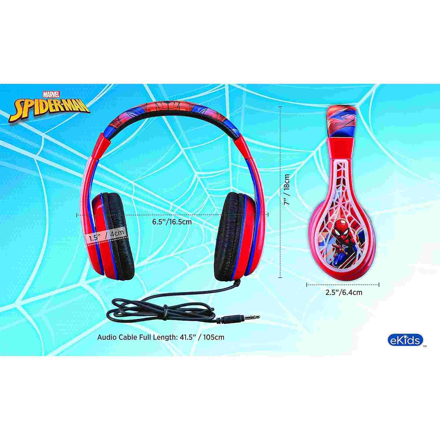 e-Kids | Spider Man Children's Wired Headphones